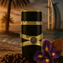 100ml Premium Arabic Perfume for Men, Amber and Wood Notes, Long Lasting Intense Aroma, Elegant Design Black and Gold