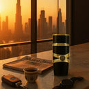 100ml Premium Arabic Perfume for Men, Amber and Wood Notes, Long Lasting Intense Aroma, Elegant Design Black and Gold