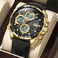 Relógio Masculino Poedagar Chrono Legacy Dual Time