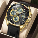 Relógio Masculino Poedagar Chrono Legacy Dual Time