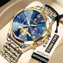 Relógio Masculino Chronos Imperial Blue Premium – Aço Inoxidável | Quartz | Luminoso | 3ATM