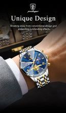 Relógio Masculino Chronos Imperial Blue Premium – Aço Inoxidável | Quartz | Luminoso | 3ATM