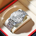Relógio Masculino Sovereign Chronos Elite – Aço Inoxidável com Calendário Completo