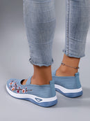 Sapatilha Comfort Bloom Knit Feminina