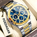Relógio Masculino Chronos Prestige Blue Steel – POEDAGAR