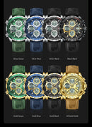 Relógio Masculino Poedagar Chrono Legacy Dual Time