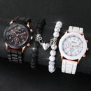 Kit Eternal Harmony™ | Relógios Casal Premium com Pulseiras Love Edition