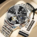 Relógio Masculino Chronos Imperial Blue Premium – Aço Inoxidável | Quartz | Luminoso | 3ATM