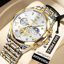 Relógio Masculino Chronos Imperial Blue Premium – Aço Inoxidável | Quartz | Luminoso | 3ATM