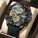 Relógio Masculino Poedagar Chrono Legacy Dual Time