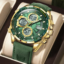 Relógio Masculino Poedagar Chrono Legacy Dual Time