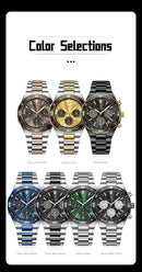 Relógio Cronógrafo Premium Chronos Imperial Blue