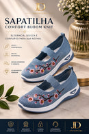 Sapatilha Comfort Bloom Knit Feminina