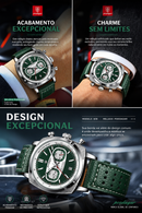 Relógio Cronógrafo Poedagar Legacy Chrono Premium