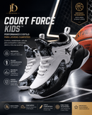 Tênis Court Force Kids™ | Performance e Estilo para Jovens Campeões