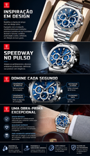 Relógio Masculino Chronos Prestige Blue Steel – POEDAGAR