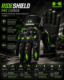 Luva Tática RideShield Pro Carbon