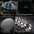 Relógio Masculino Sovereign Chronos Elite – Aço Inoxidável com Calendário Completo